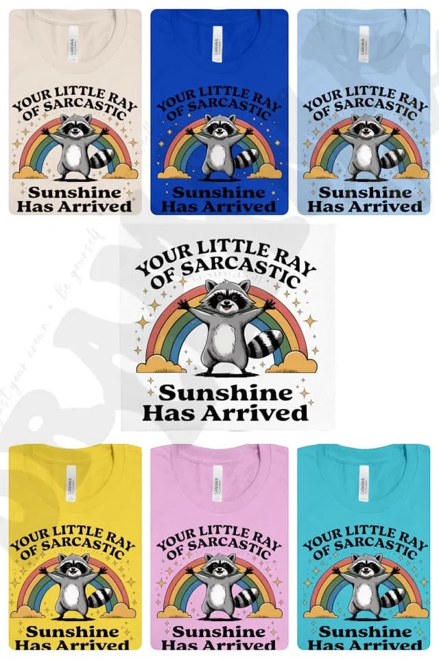 Ray of Sarcastic Sunshine: Pre-Order *Multiple Color Options*