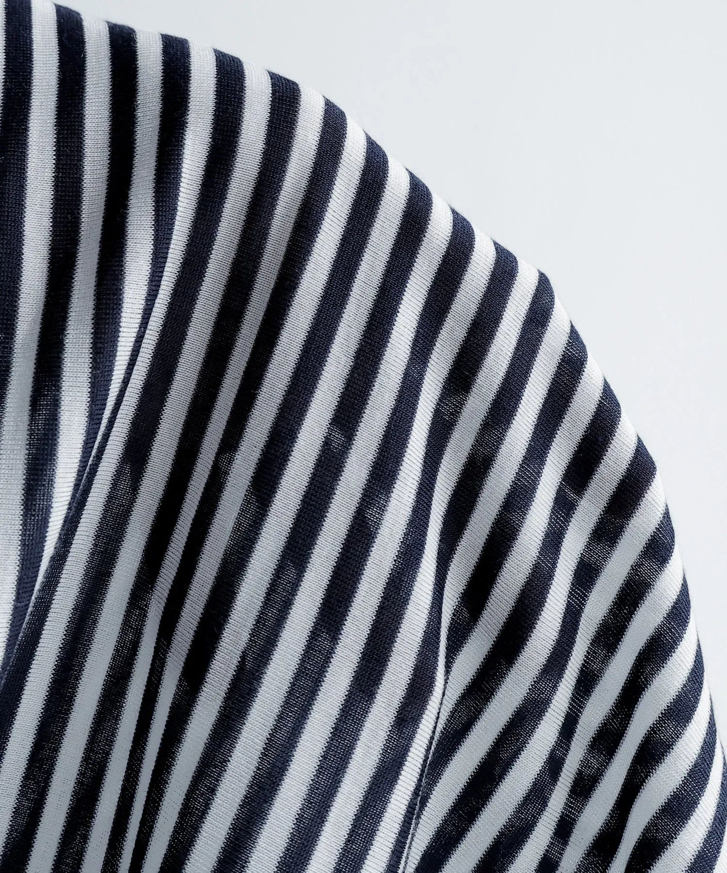 Ringer neck sheer border tee