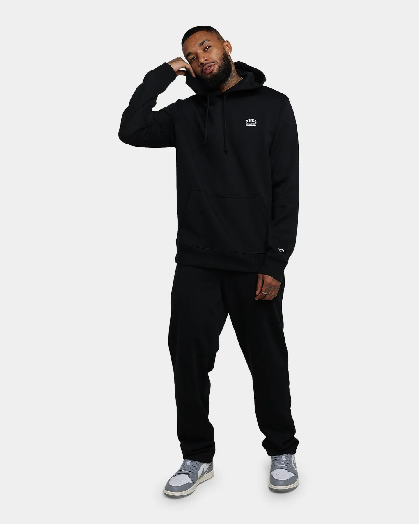 Russell Athletic Originals Small Arch Hoodie Black