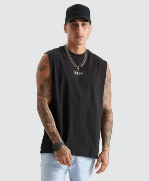 Rustic Relaxed Fit Muscle Jet Black