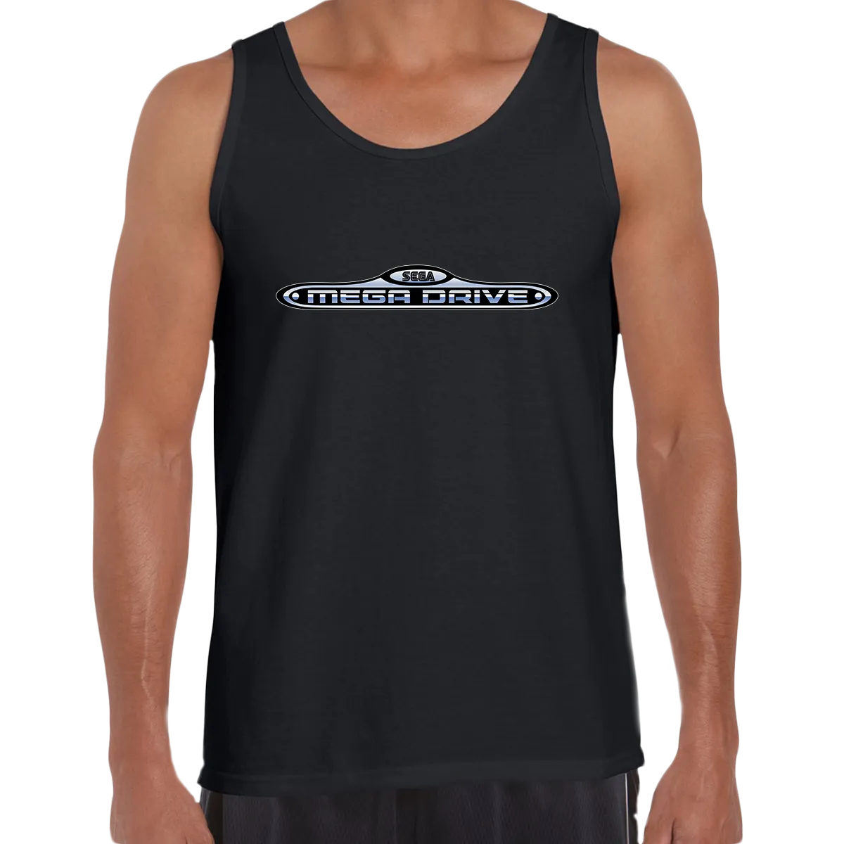 Sega-Mega Drive Black White Grey Computer Unisex Tank Top OLD SKOOL