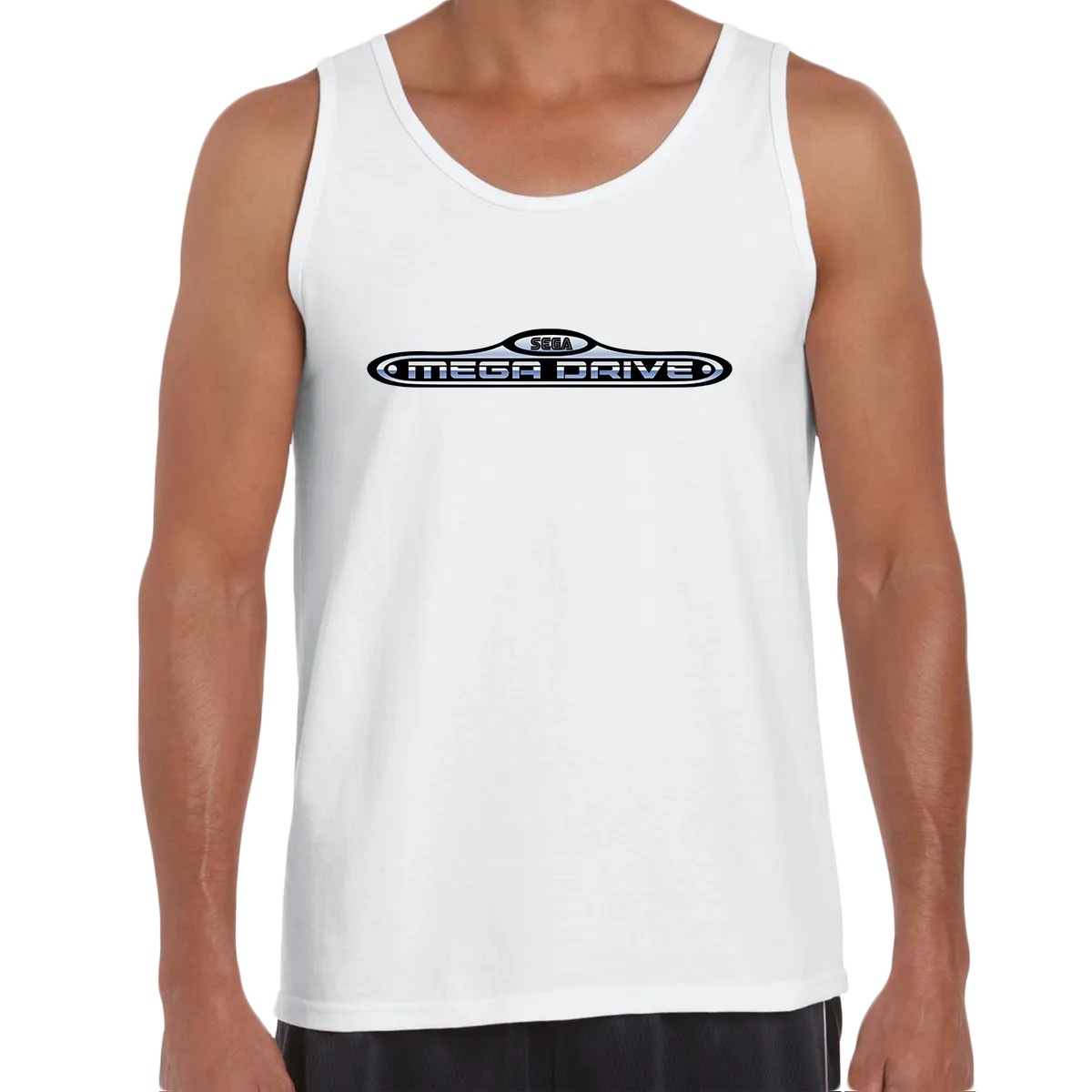 Sega-Mega Drive Black White Grey Computer Unisex Tank Top OLD SKOOL