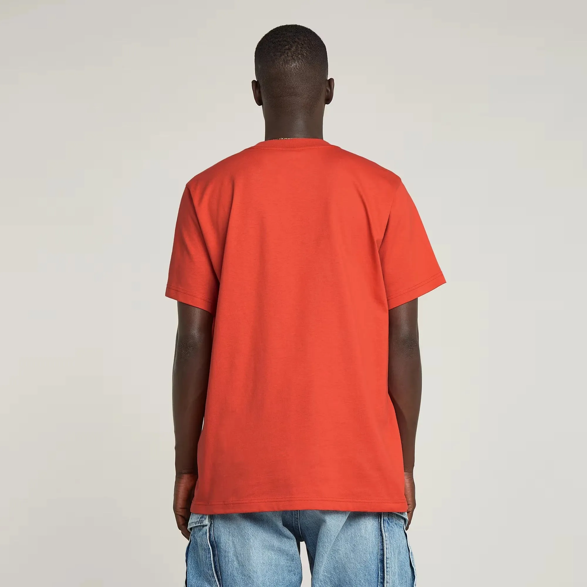 Symbols Print Loose T-Shirt (Antic Red) - D25970-C336-B439