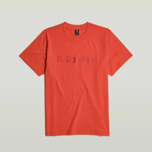 Symbols Print Loose T-Shirt (Antic Red) - D25970-C336-B439