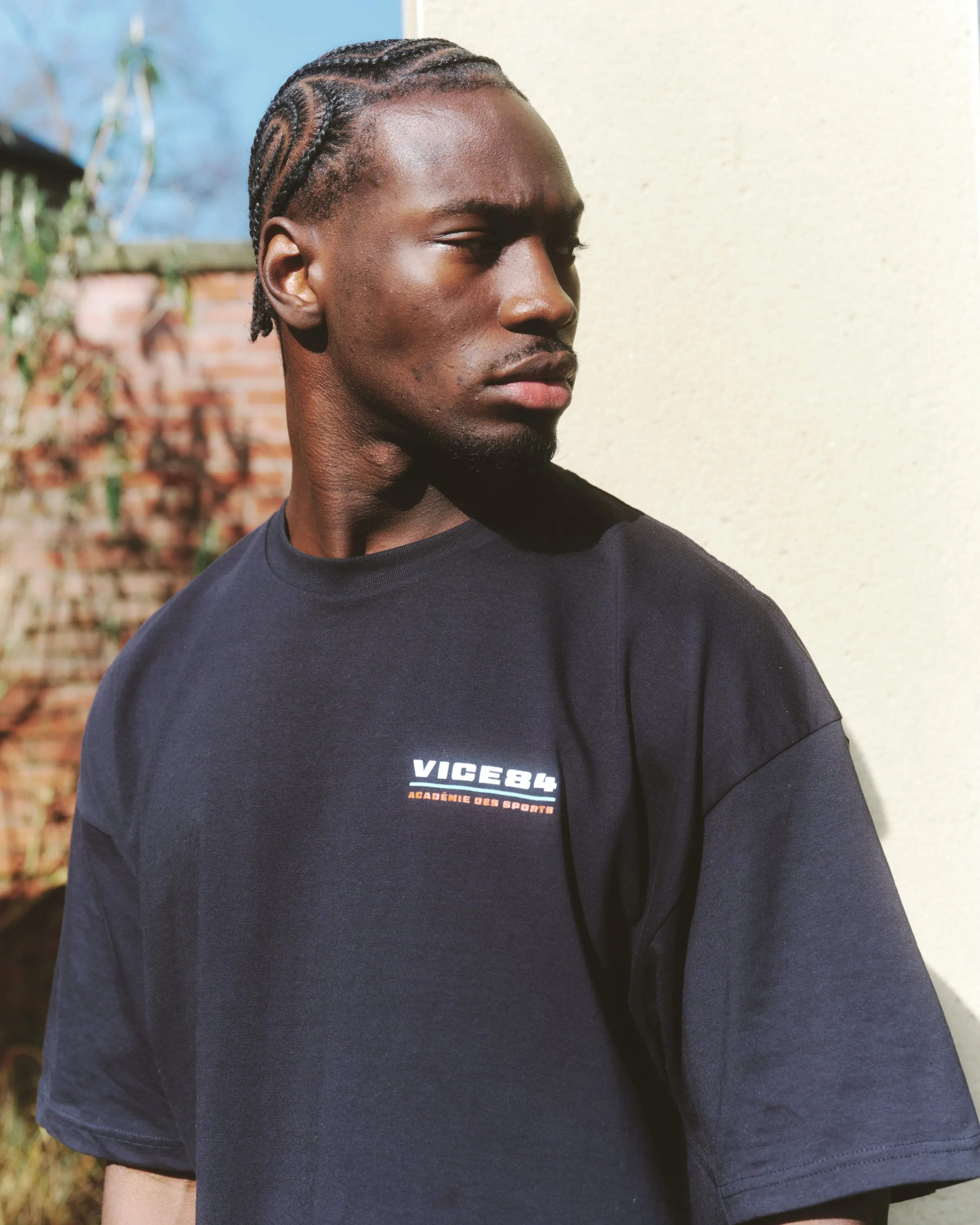 Vice 84 'Acadmie des Sports Logo' Tee - Navy