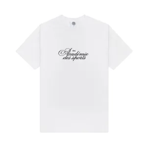 Vice 84 'Acadmie Des Sports Script' Tee - White