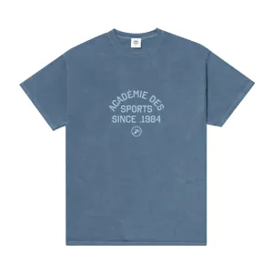 Vice 84 'Acadmie Des Sports' Vintage Washed Tee - Denim