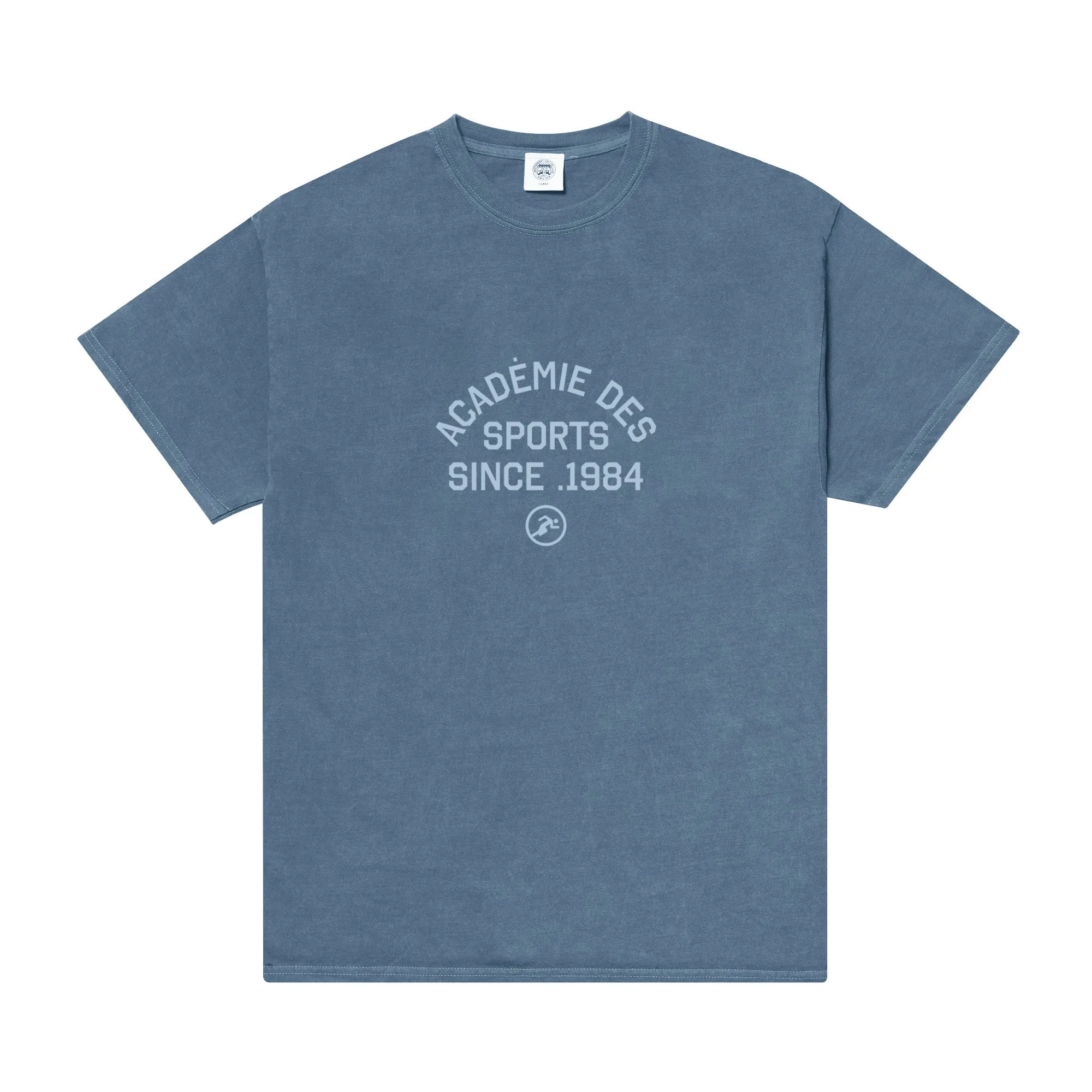 Vice 84 'Acadmie Des Sports' Vintage Washed Tee - Denim