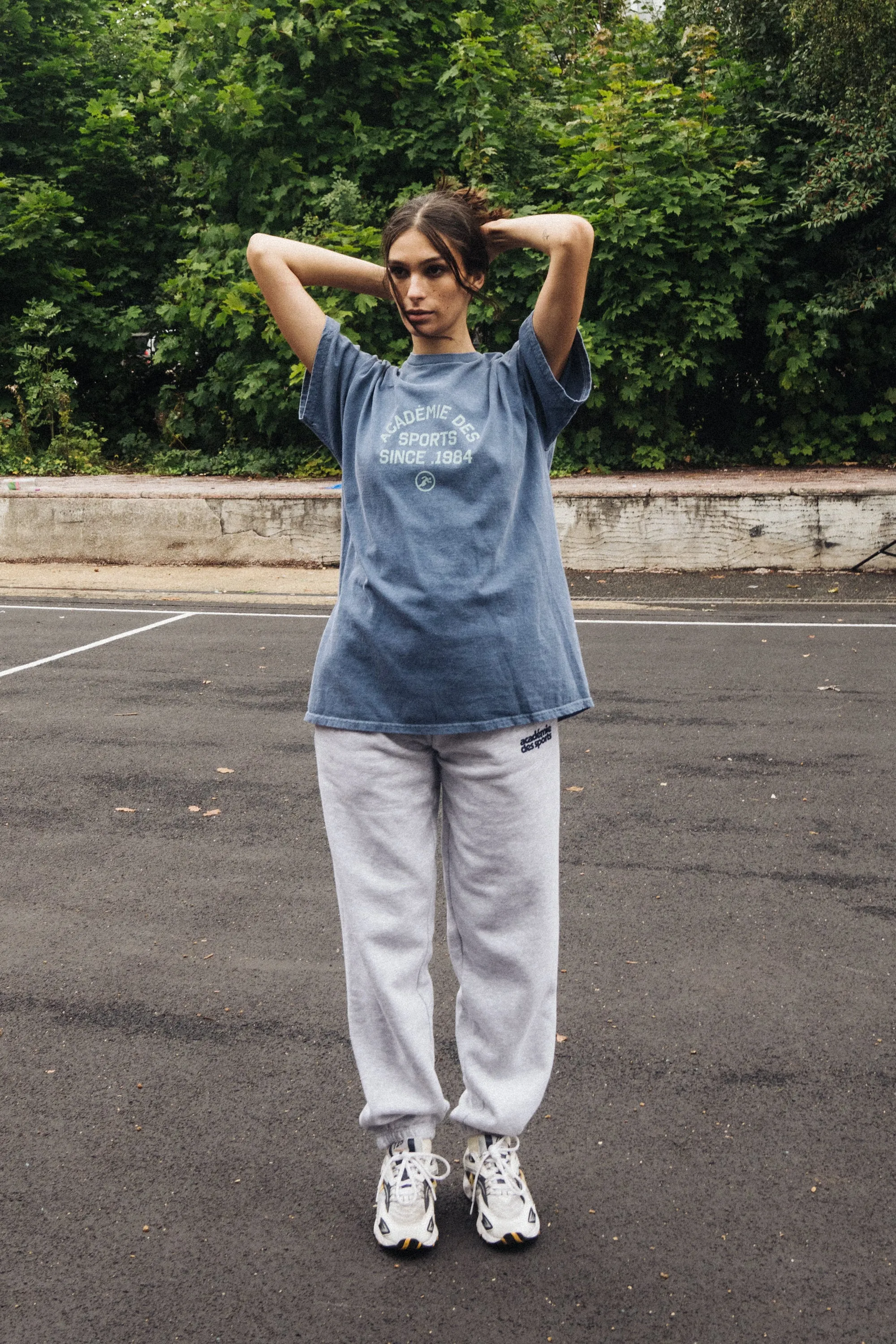Vice 84 'Acadmie Des Sports' Vintage Washed Tee - Denim