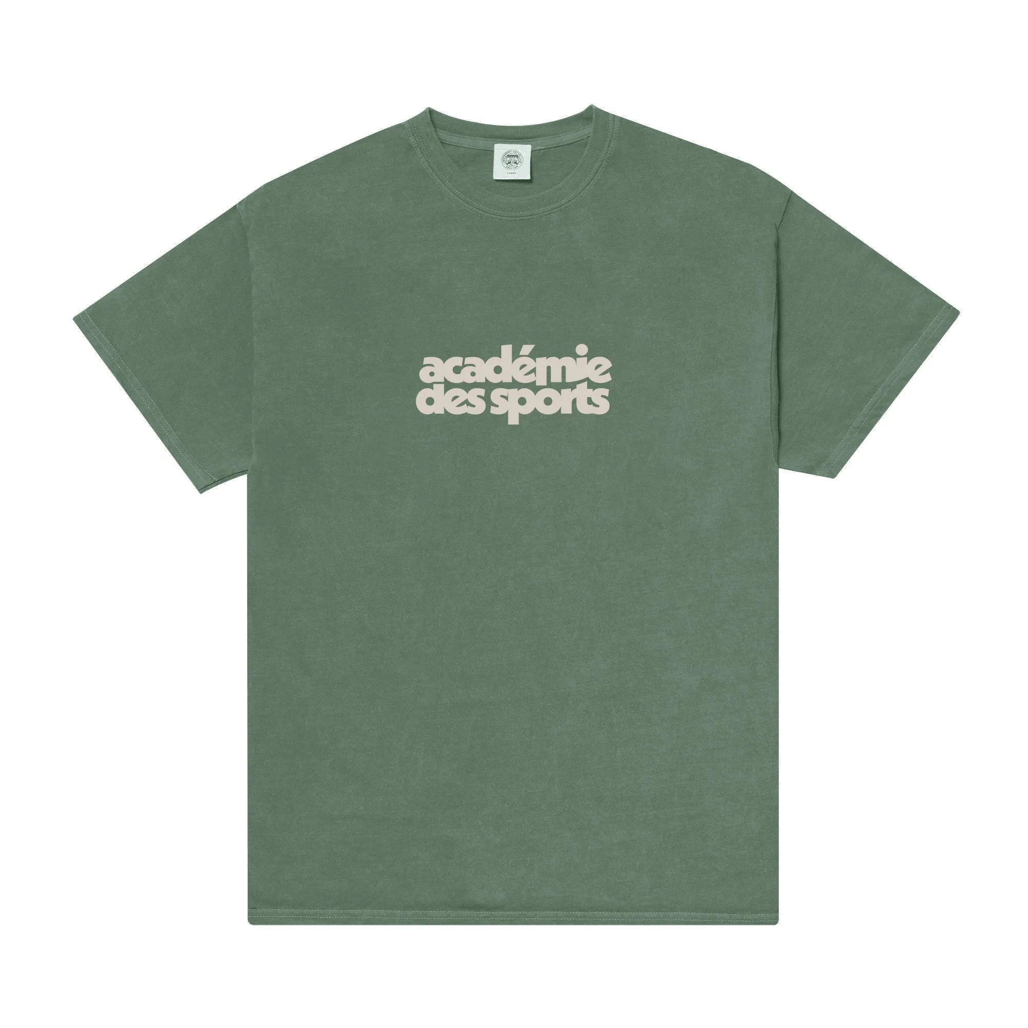 Vice 84 'Acadmie des Sports' Vintage Washed Tee - Khaki
