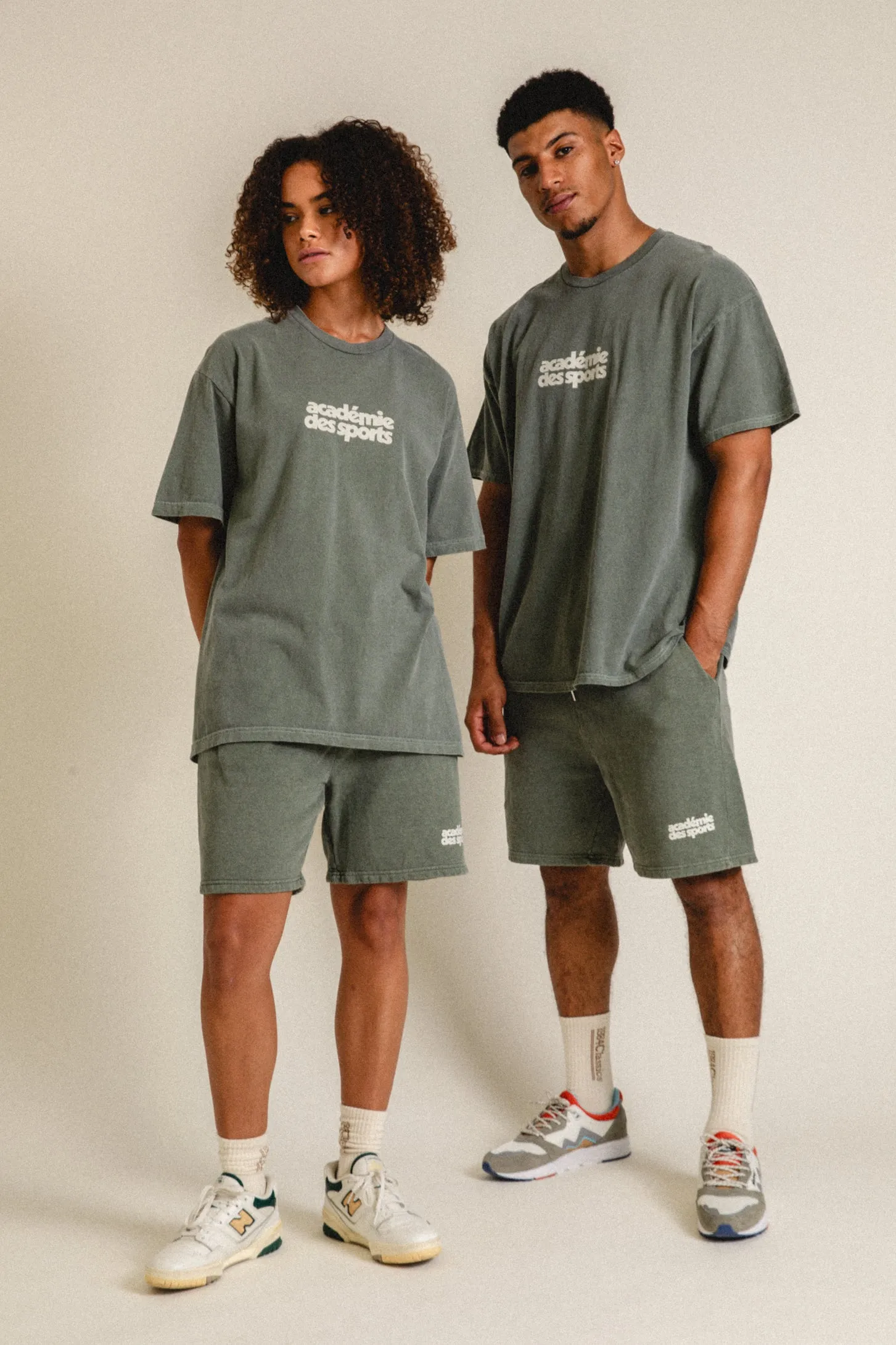 Vice 84 'Acadmie des Sports' Vintage Washed Tee - Khaki