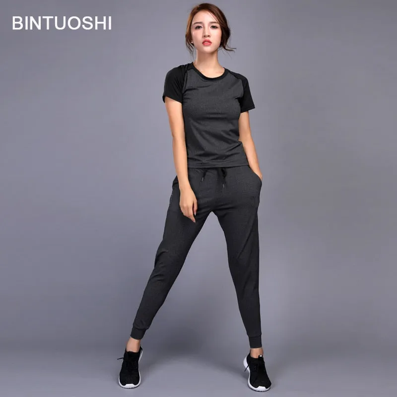 Women Running Set Jogging  Gym Workout Fitness
