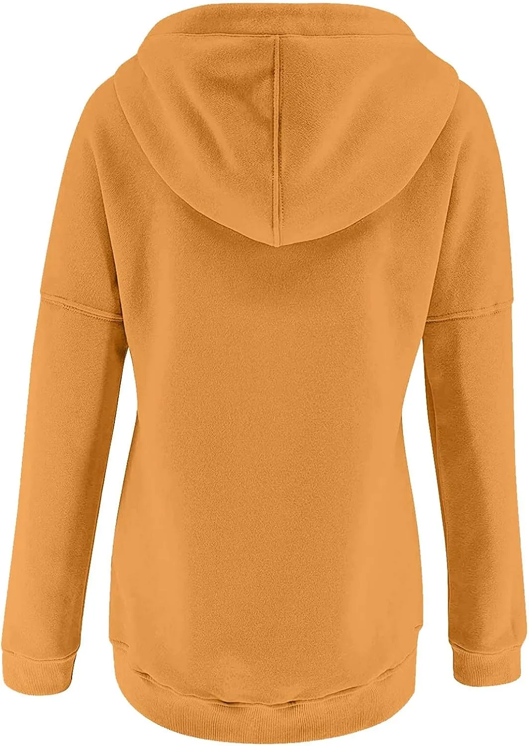 Womens Casual Hoodies Pullover Tops 2022 Fall Clothes Drawstring Long Sleeve Sweatshirts with Pocket