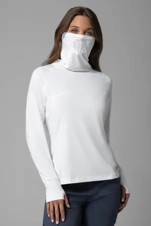 Women's Vented Paros Fishing Tee | White